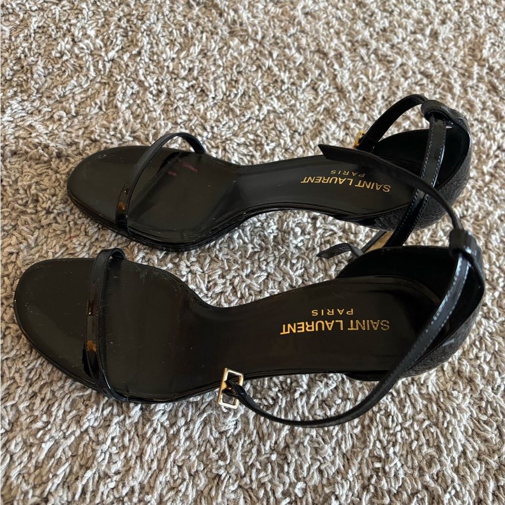 Saint Laurent Women's Black Sandals